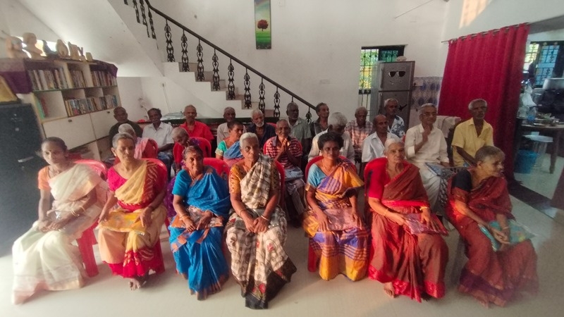 Rescued elders at a KUT shelter receiving nutritious meals and daily care